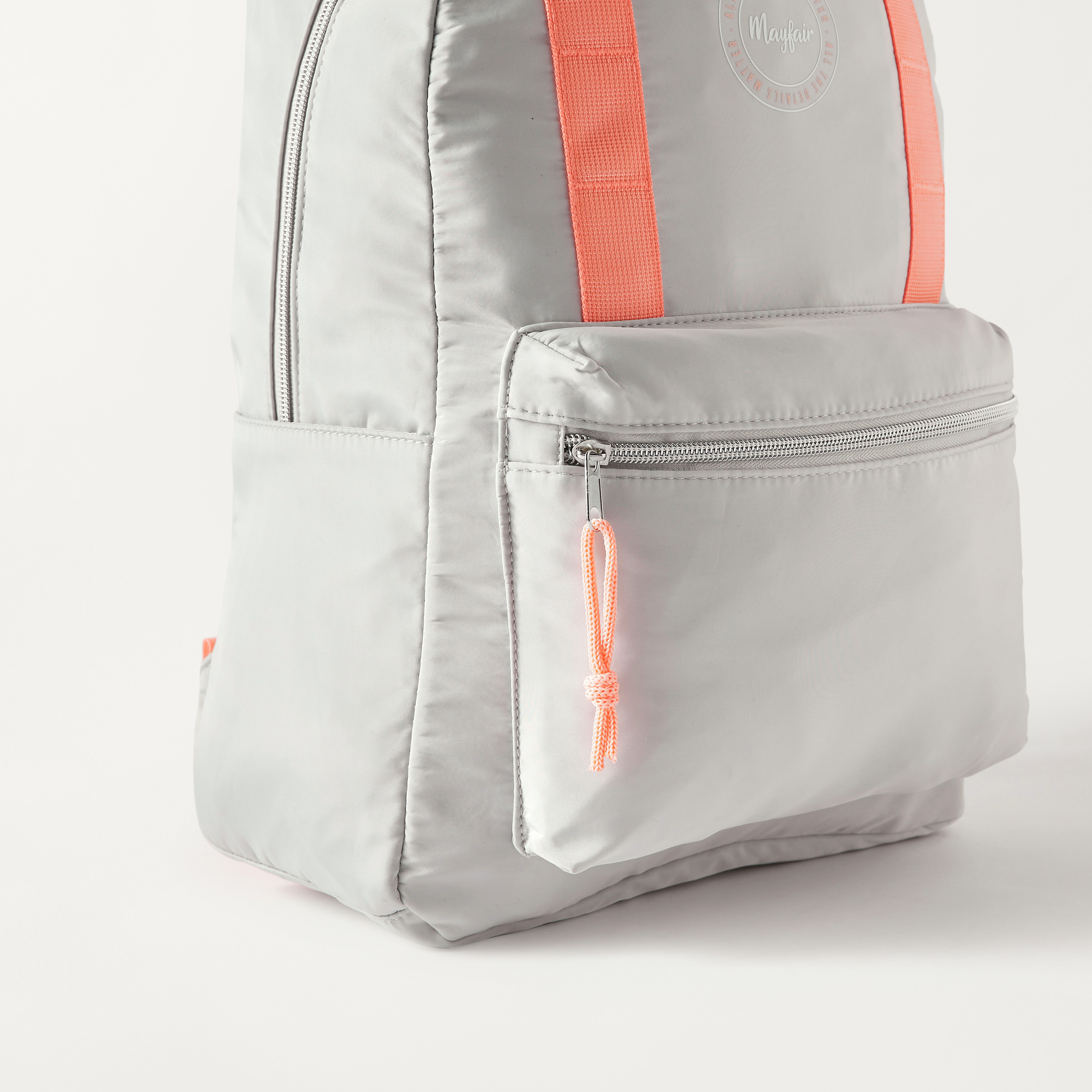 Mayfair Solid Backpack with Adjustable Straps - 40x30x17 cms 1-Year Warranty-school-bagsandbackpacks-backpacks-image-5