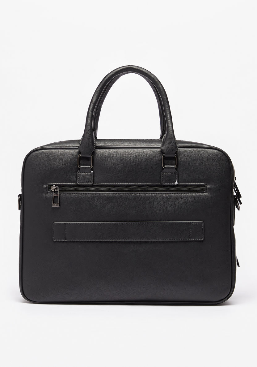 Duchini Solid Laptop Bag with Zip Closure-Men%27s Handbags-image-3