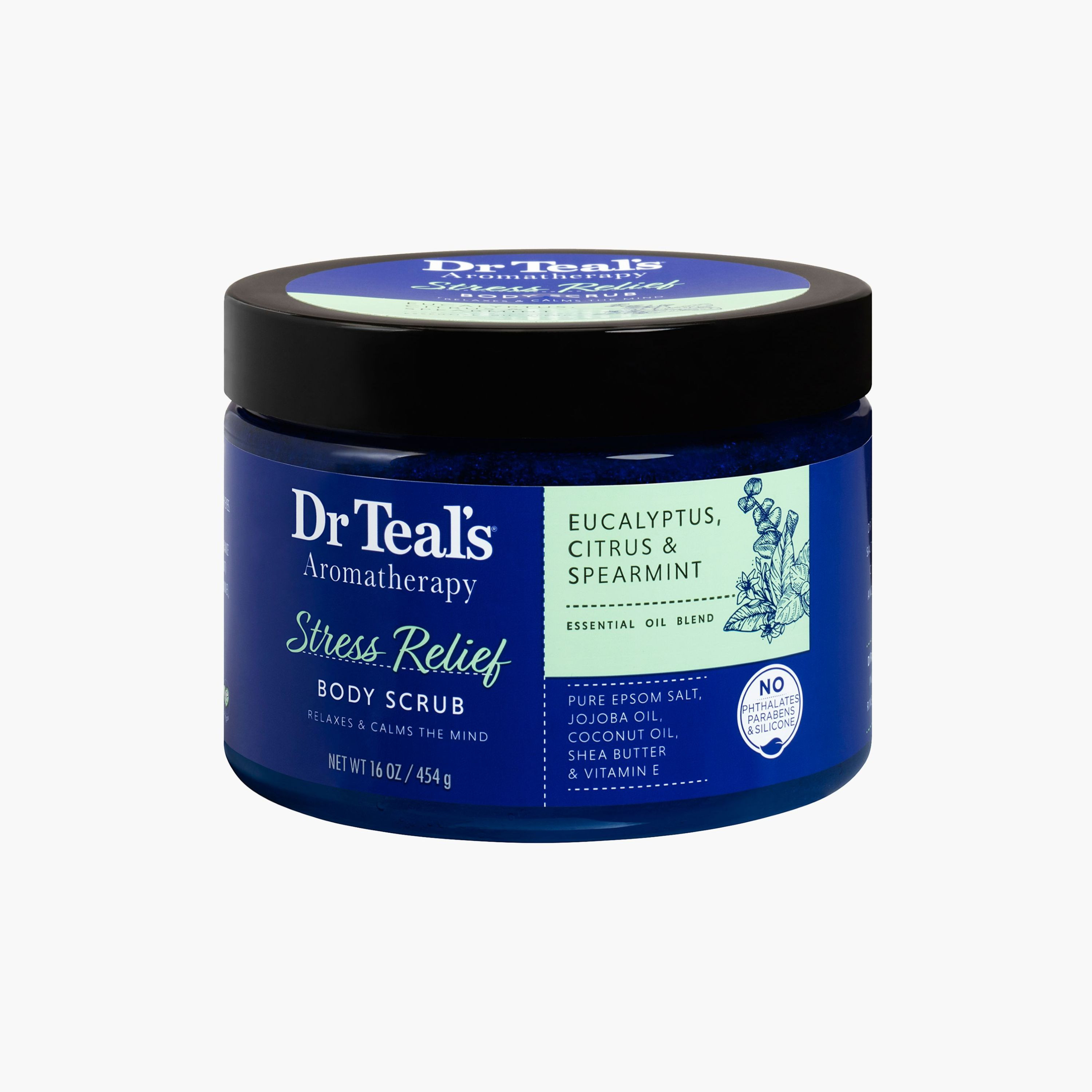 Dr Teal's Eucalyptus Citrus and Spearmint Stress Relief Body Scrub - 454 g-beautyandpersonalcare-bathandbody-bathandshower-scrubs-image-1