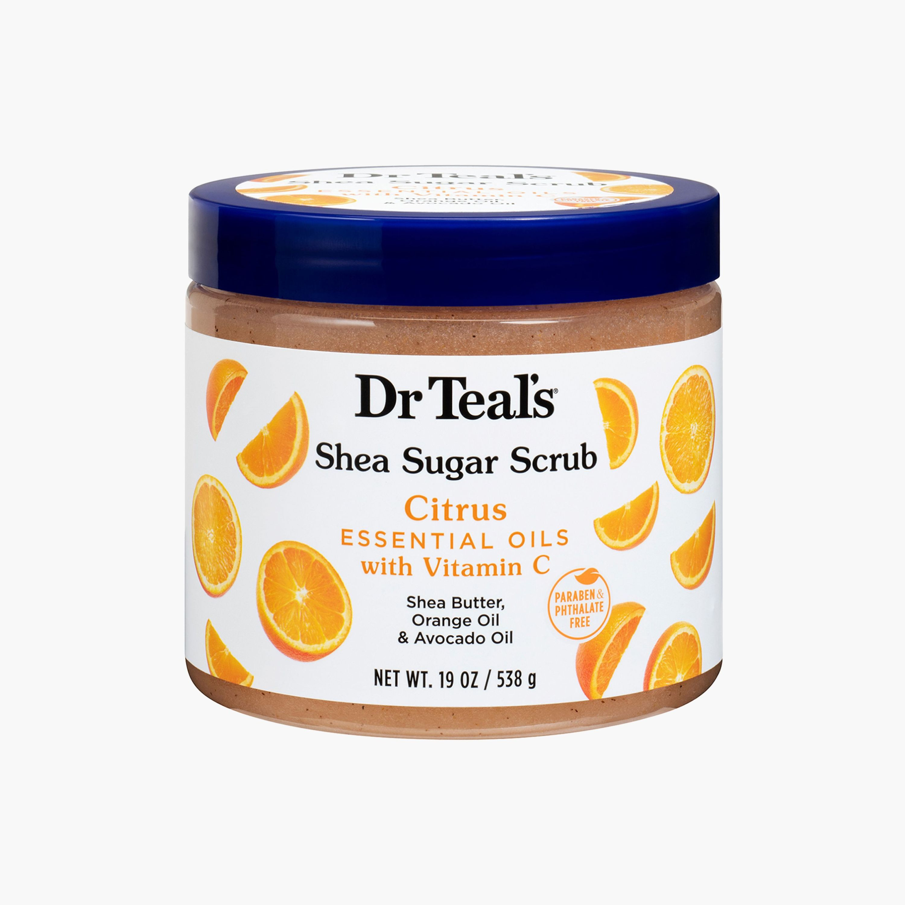Dr Teal's Citrus Shea Sugar Body Scrub - 538 g-beautyandpersonalcare-bathandbody-bathandshower-scrubs-image-1