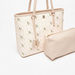 Elle Monogram Print Tote Bag with Double Handle and Pouch-Women%27s Handbags-thumbnailMobile-5