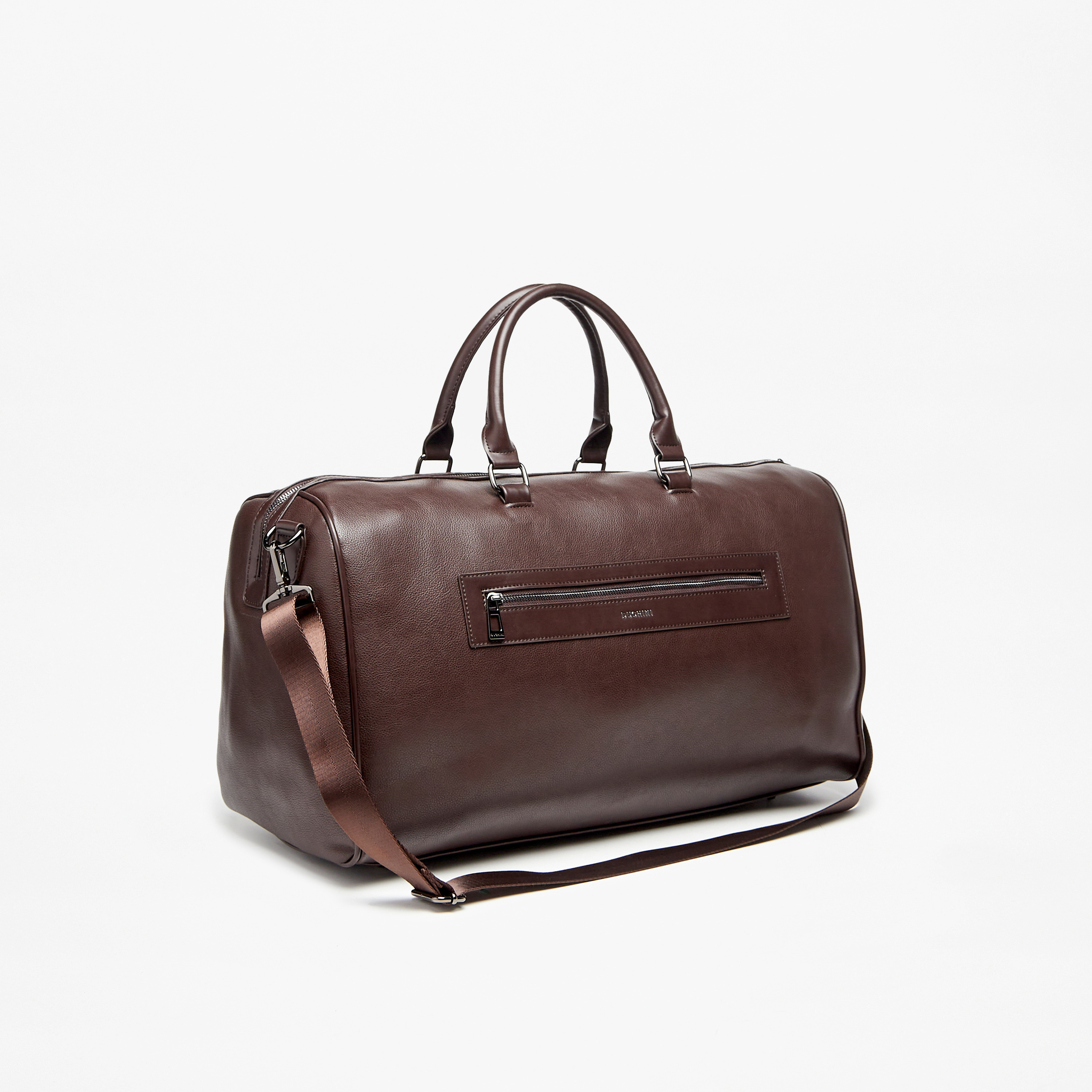 Duchini Solid Duffel Bag with Double Handle and Zip Closure-travel-luggagesandbags-dufflebags-image-2