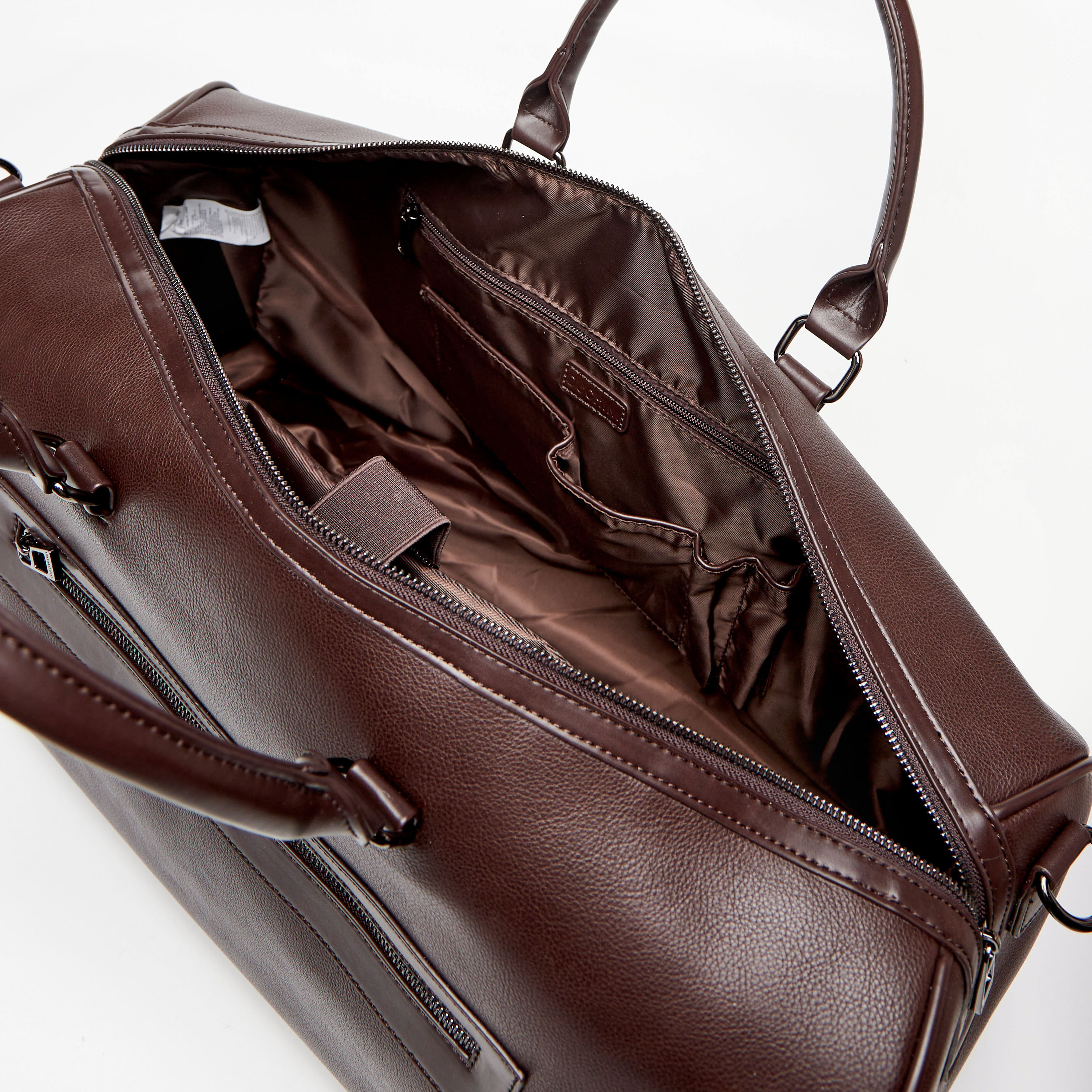 Duchini Solid Duffel Bag with Double Handle and Zip Closure-travel-luggagesandbags-dufflebags-image-4