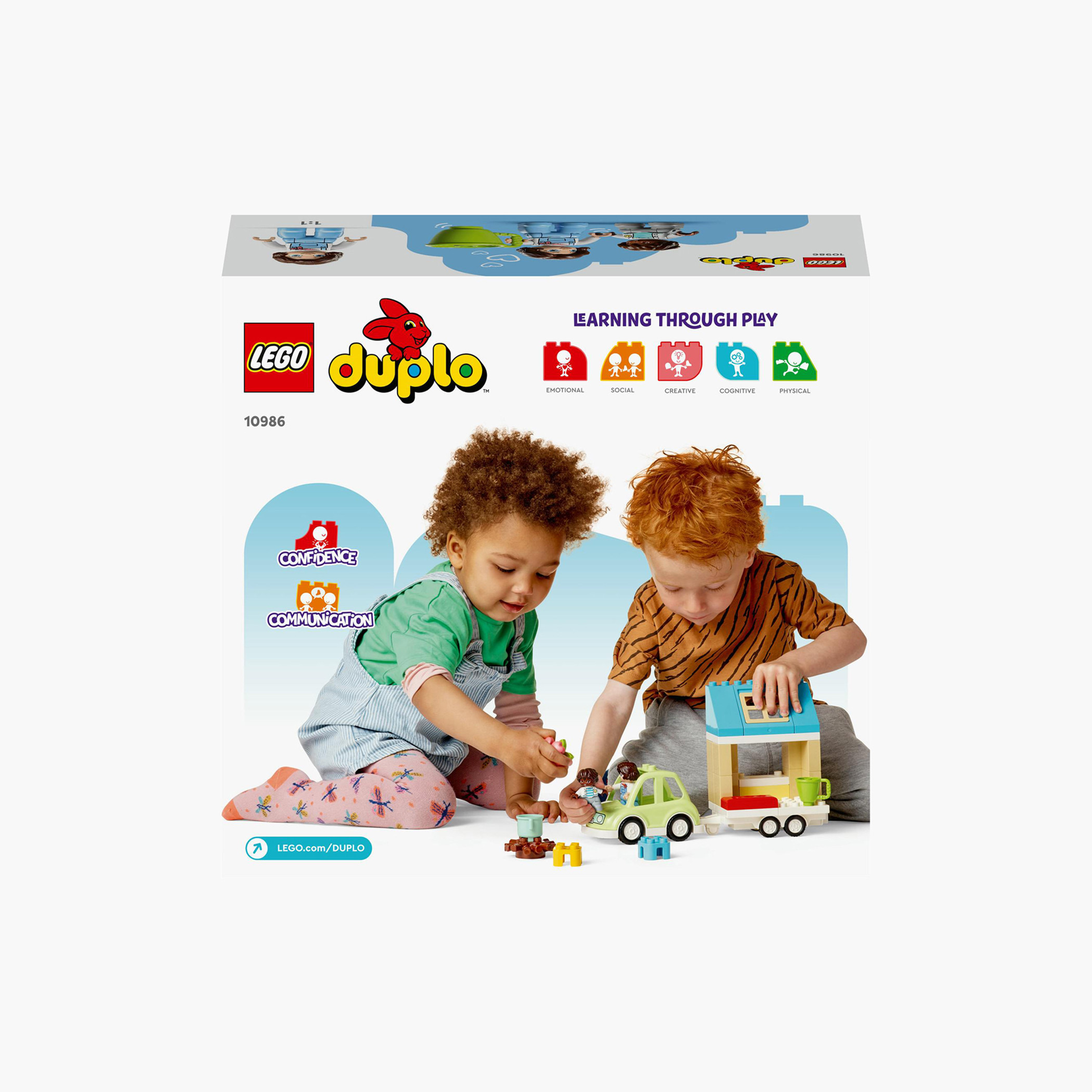 Buy LEGO DUPLO Town Family House on Wheels 10986 Building Toy Set 31 Pieces for Babies Online in Oman Centrepoint