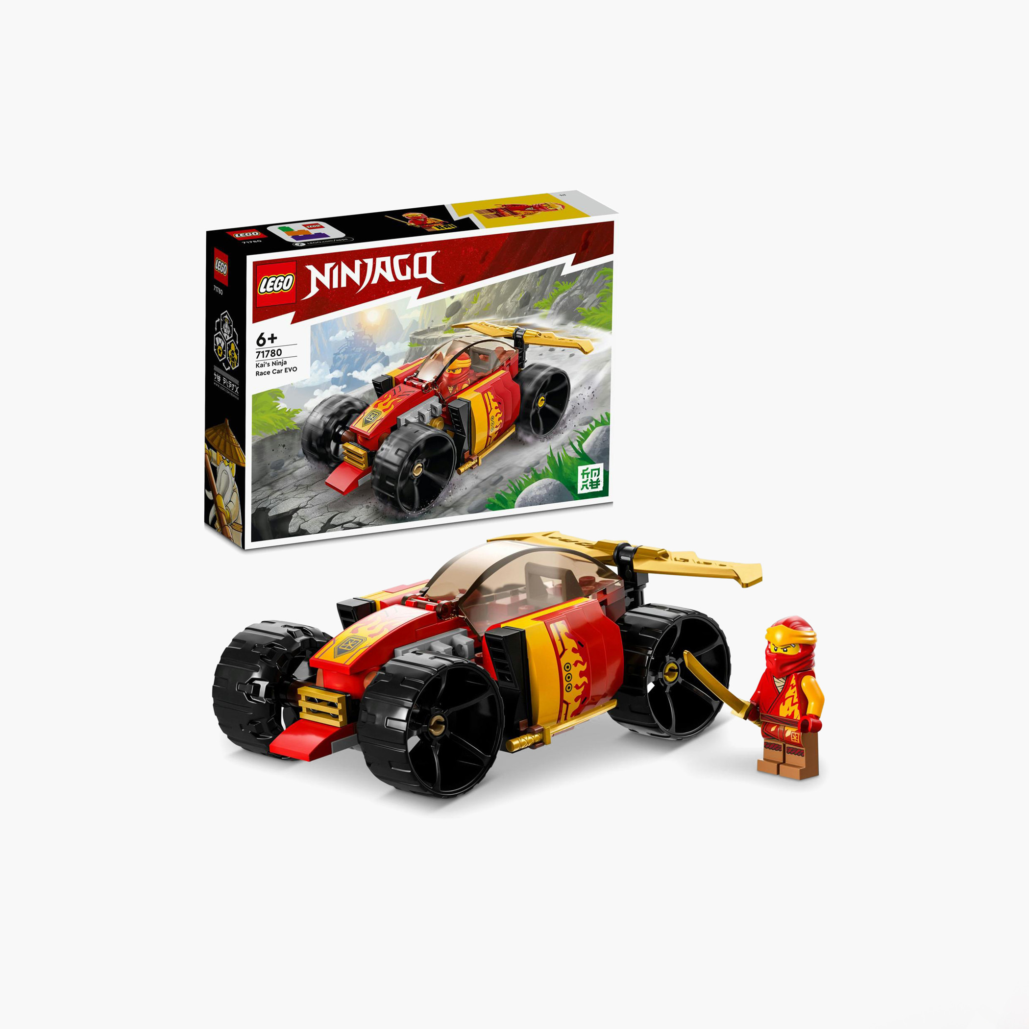 LEGO® NINJAGO® Kai’s Ninja Race Car EVO 71780 Building Toy Set (94 Pieces)-toys-buildingblocks-blocks-image-2