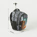 Kaos Graffiti Print 3-Piece Trolley Backpack Set - 18 inches-School Sets-thumbnailMobile-1