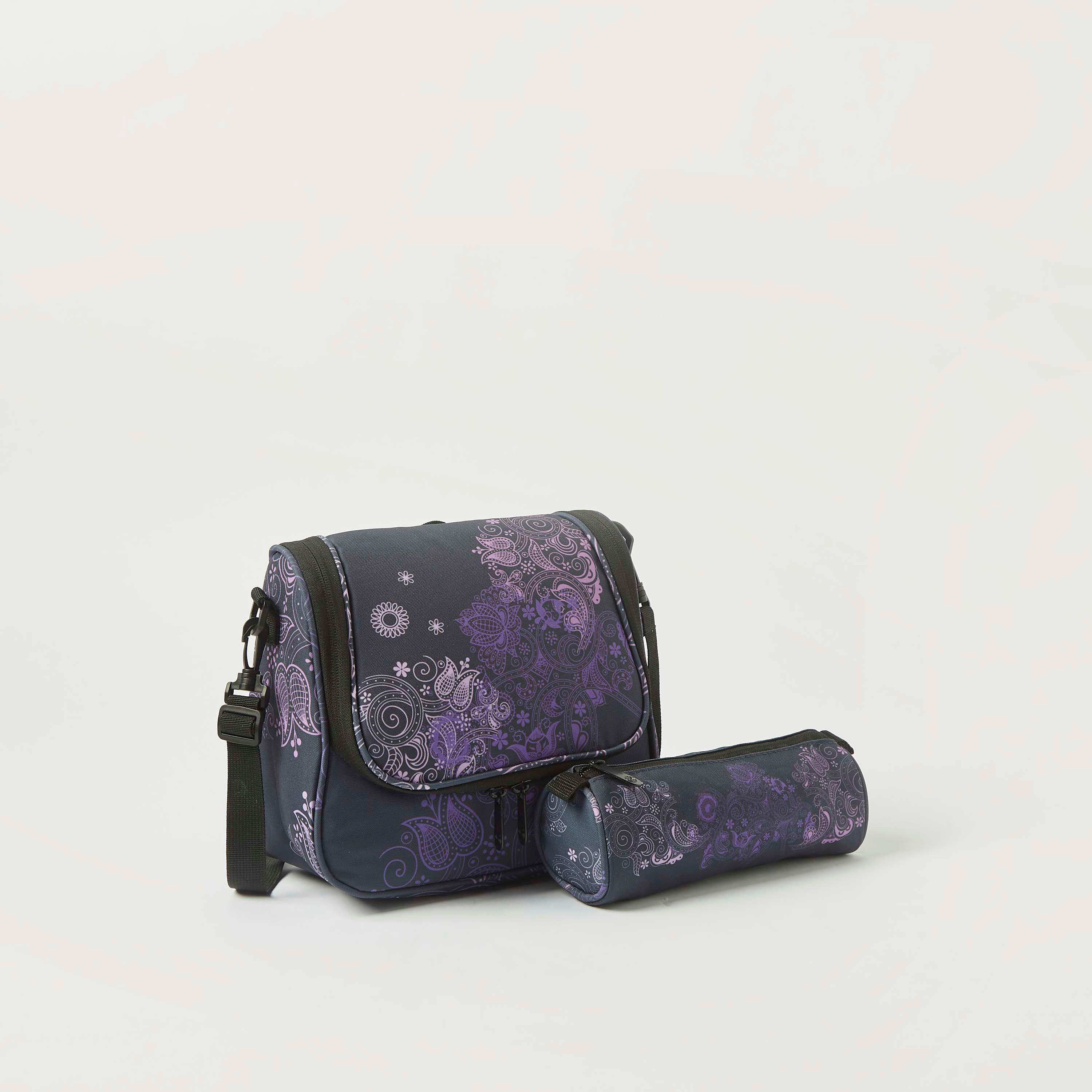Kaos Paisley Print 3-Piece Trolley Backpack Set - 18 inches-school-bagsandbackpacks-trolleybags-image-4