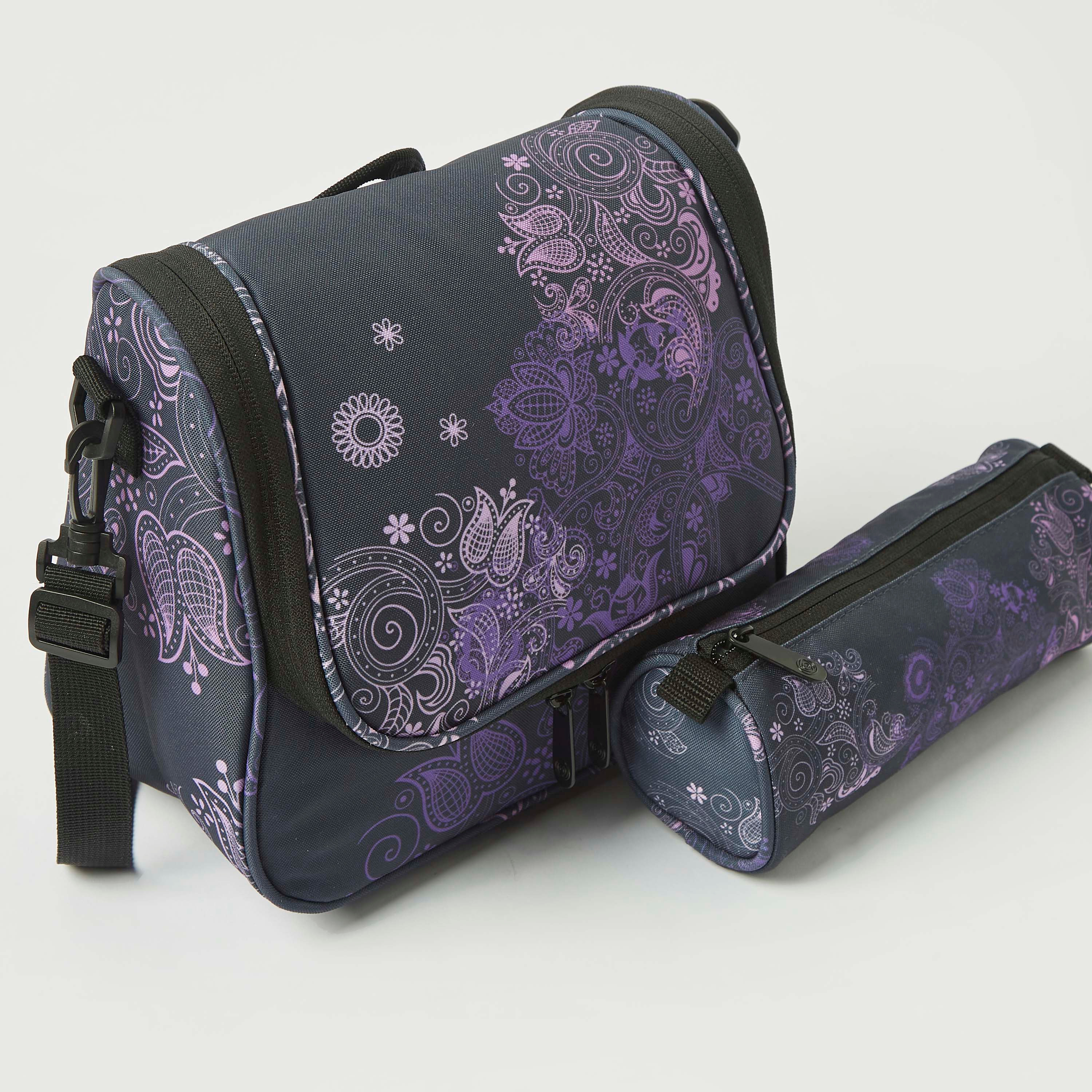 Kaos Paisley Print 3-Piece Trolley Backpack Set - 18 inches-school-bagsandbackpacks-trolleybags-image-8