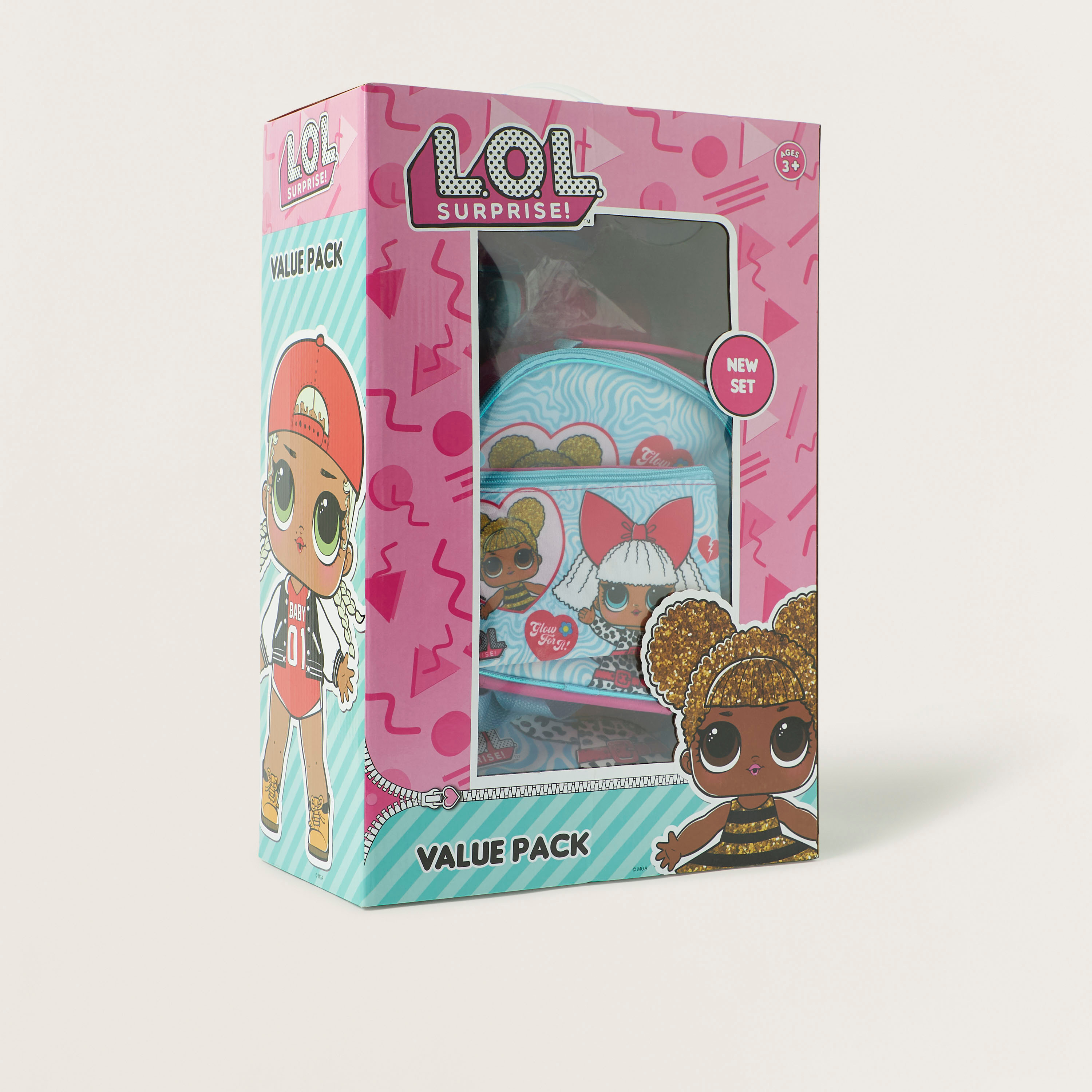 L.O.L. Surprise! Print 5-Piece Backpack Set - 16 inches-school-bagsandbackpacks-sets-image-12