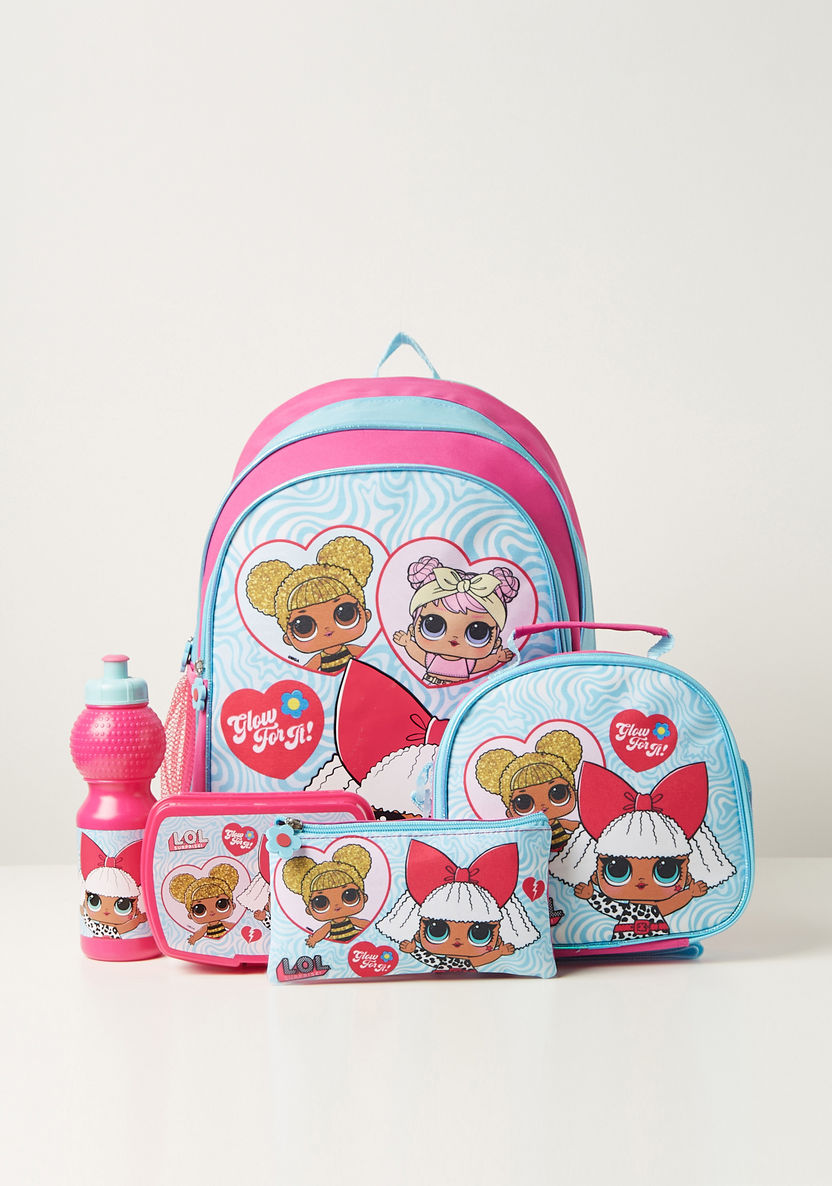 L.O.L. Surprise! 5-Piece Printed Backpack Set - 16 inches-School Sets-image-0