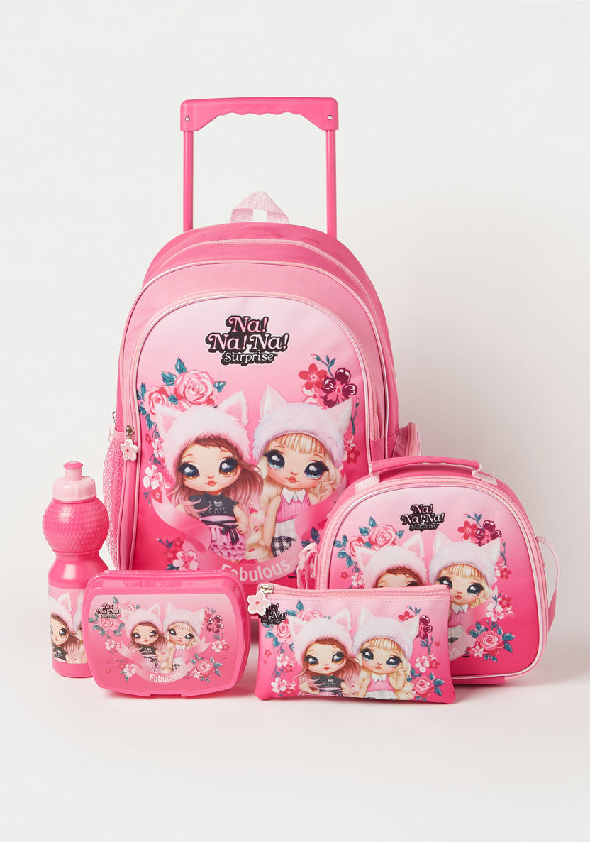 Na! Na! Na! Surprise! Print 5-Piece Trolley Backpack Set - 16 inches-School Sets-image-0