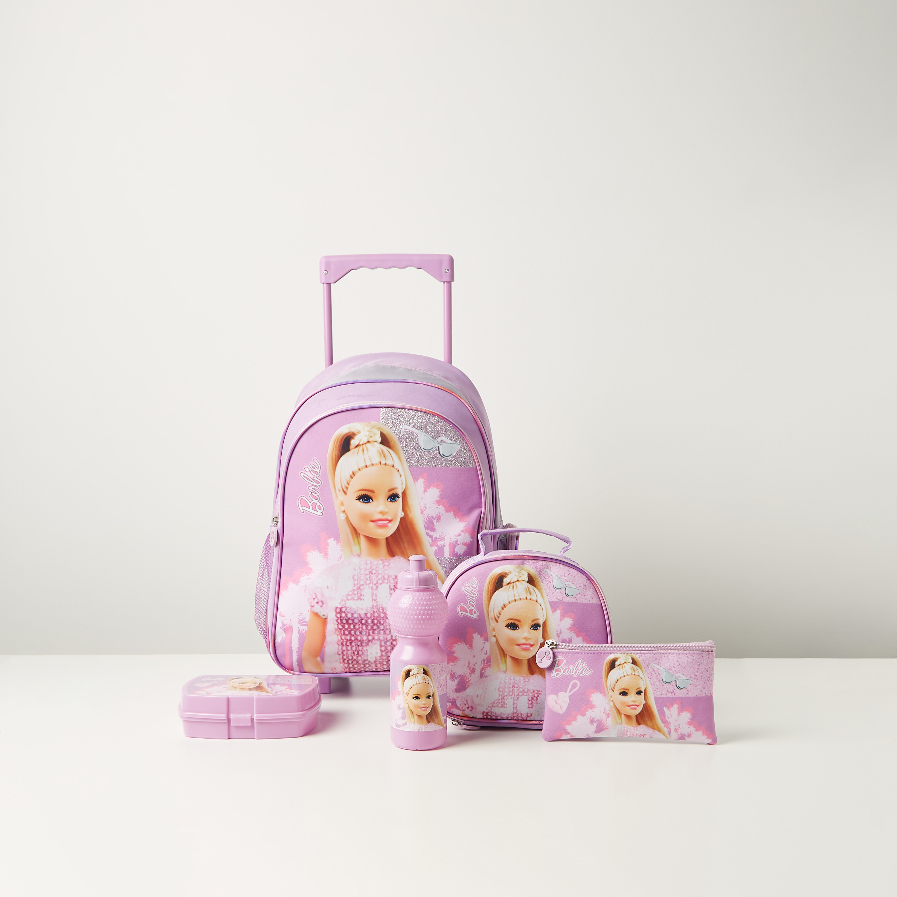 Barbie school sales bag with wheels