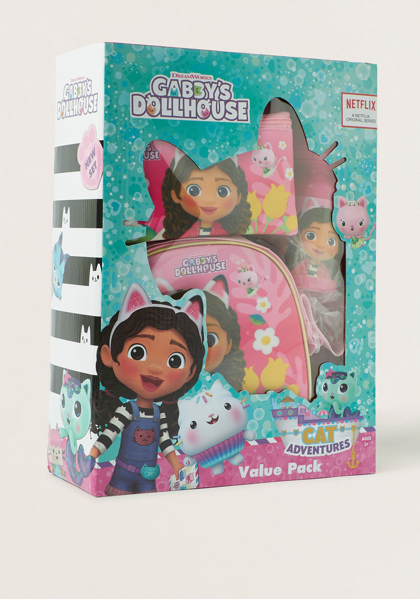 Gabby's Dollhouse Print 5-Piece Backpack Set - 16 inches-School Sets-image-11