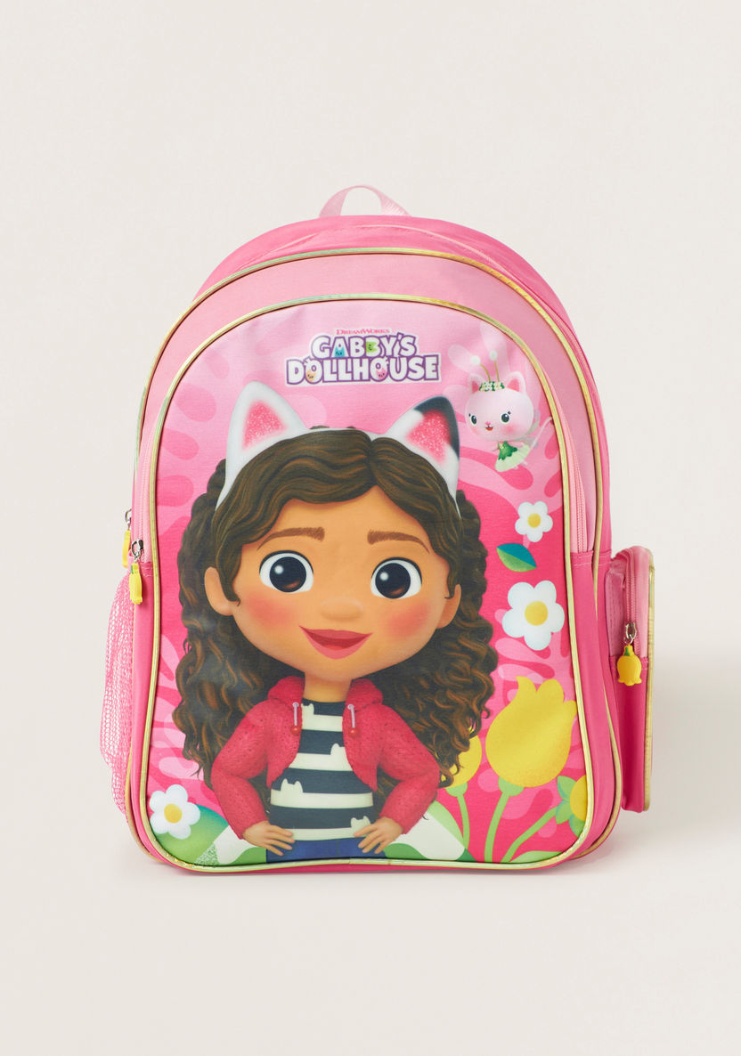 Gabby's Dollhouse Print 5-Piece Backpack Set - 16 inches-School Sets-image-1