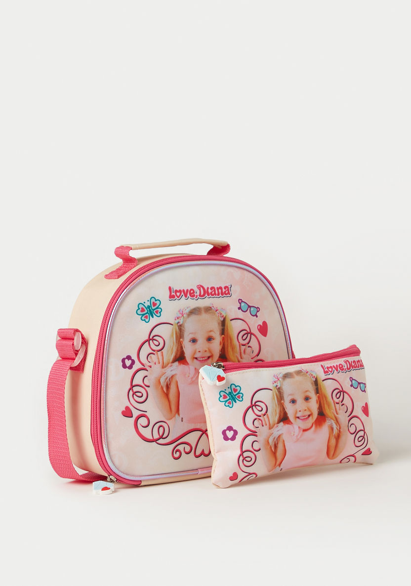 First Kid Love Diana Print 5-Piece Backpack Set - 16 inches-School Sets-image-6