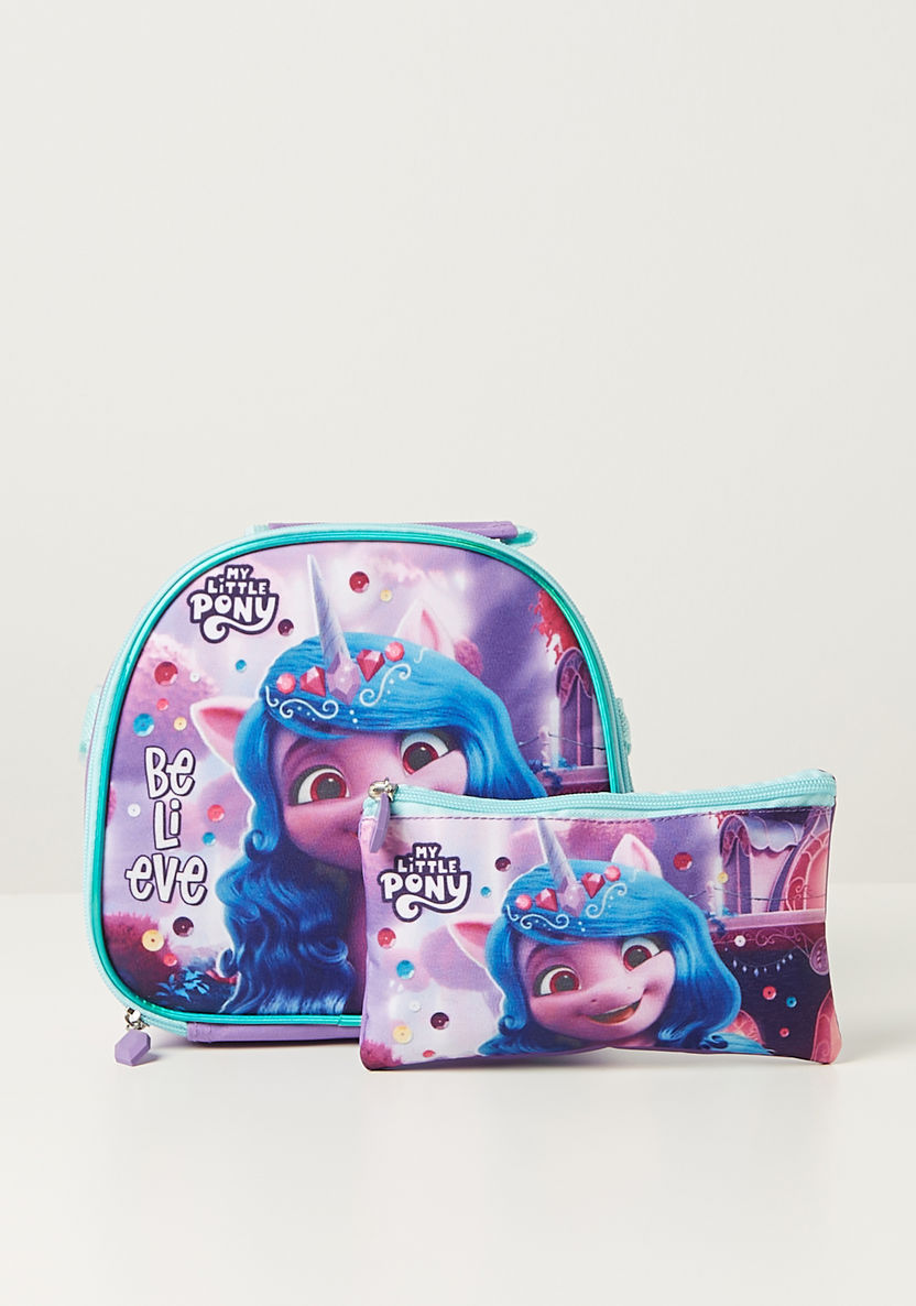 My Little Pony Printed 5-Piece Trolley Backpack Set - 16 inches-School Sets-image-2