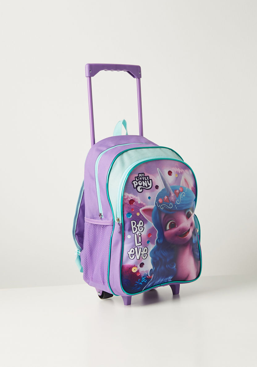 My Little Pony Printed 5-Piece Trolley Backpack Set - 16 inches-School Sets-image-4