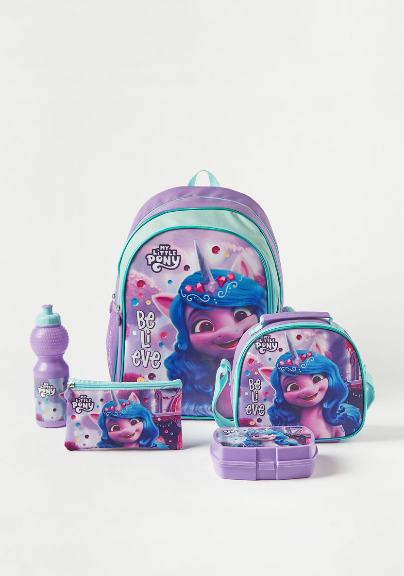 My Little Pony 5-Piece Print Backpack - 16 inches-School Sets-image-0
