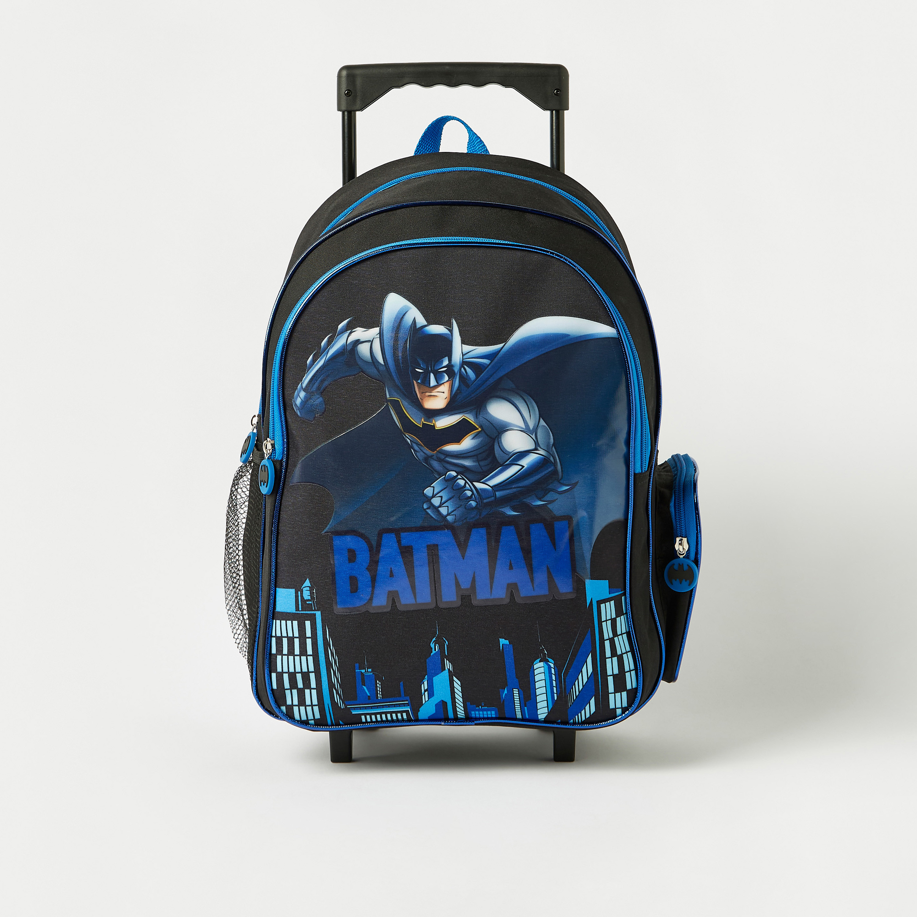 Batman Printed 5-Piece Trolley Backpack Set - 16 inches-school-bagsandbackpacks-sets-image-3