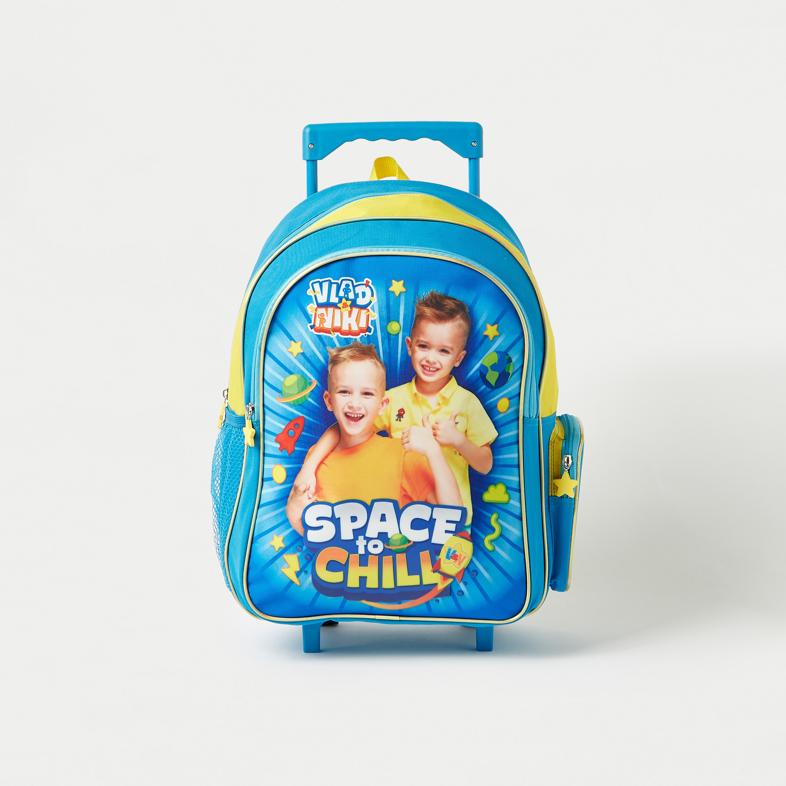 Vlad & Nikki Print 5-Piece Trolley Backpack Set - 16 inches-school-bagsandbackpacks-sets-image-2
