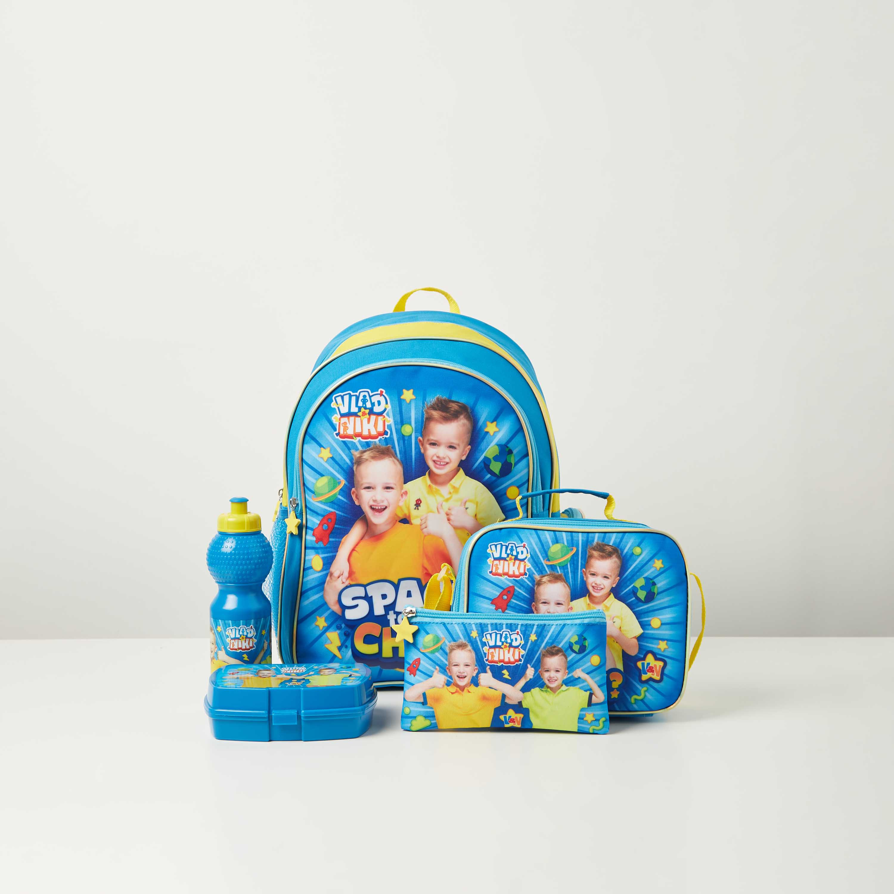 Vlad & Nikki Printed 5-Piece Backpack Set - 16 inches-school-bagsandbackpacks-backpacks-image-1