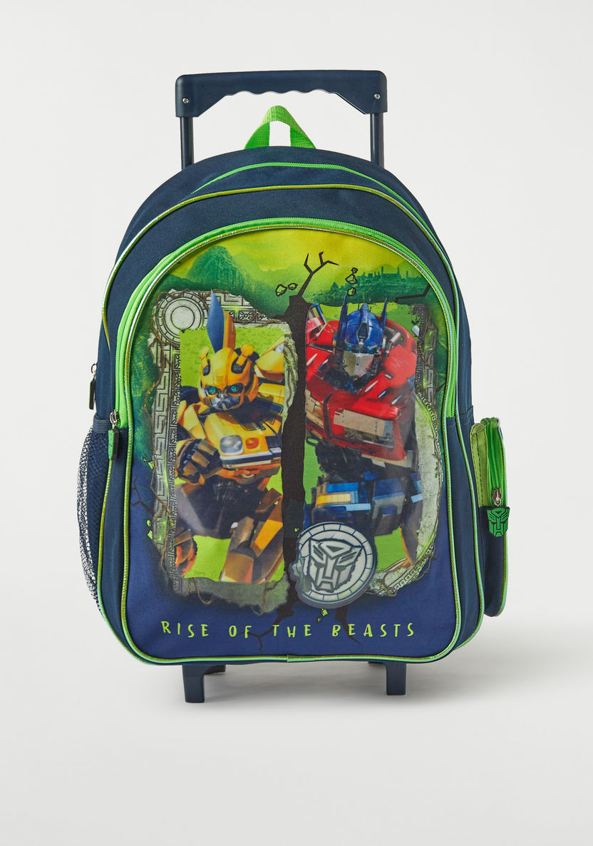 Transformers Print 5-Piece Trolley Backpack Set - 16 inches-School Sets-image-1