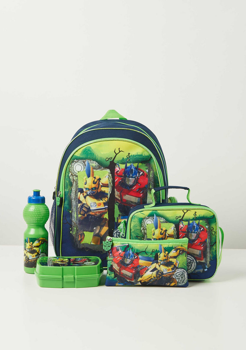 Transformers Printed 5-Piece Backpack Set - 16 inches-School Sets-image-0