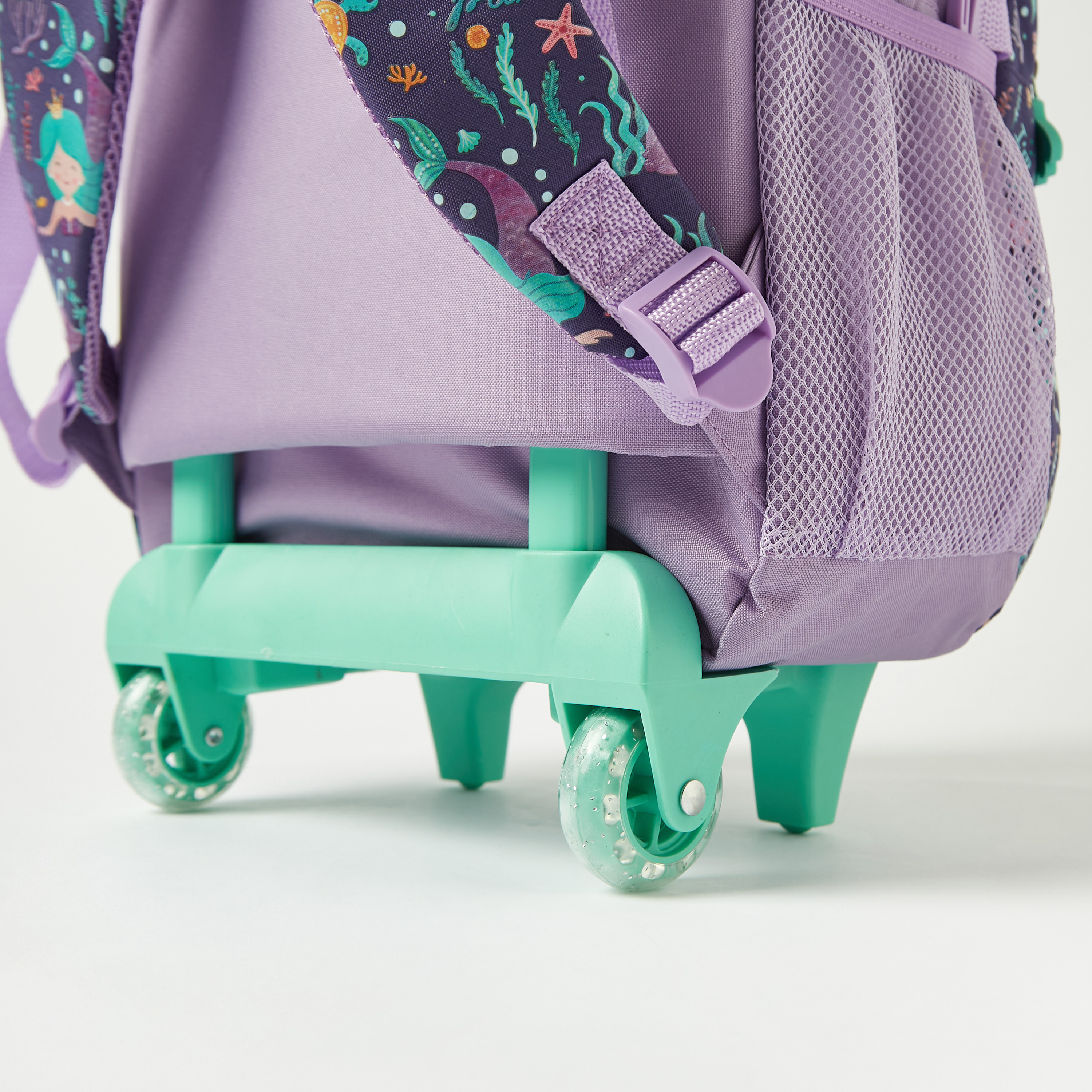 Juniors Mermaid Print 3-Piece Trolley Backpack Set - 16 inches-school-bagsandbackpacks-trolleybags-image-8