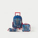 Juniors Graphic Print 3-Piece Trolley Backpack Set - 16 inches-School Sets-thumbnail-0