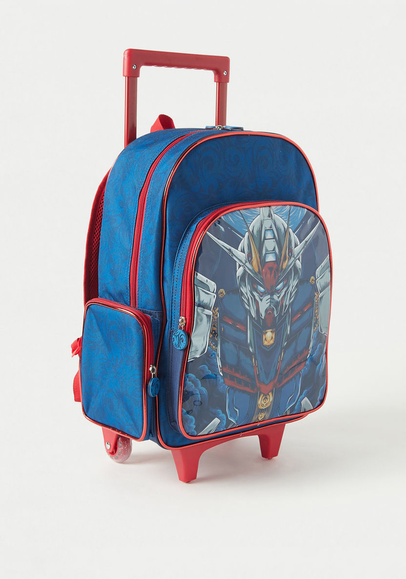 Juniors Graphic Print 3-Piece Trolley Backpack Set - 16 inches-School Sets-image-3