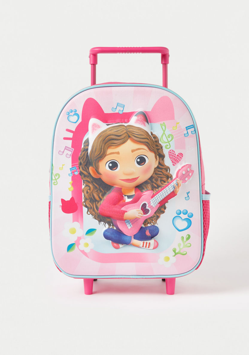 Gabby's Dollhouse Print 3-Piece Trolley Backpack Set - 12 inches-School Sets-image-1