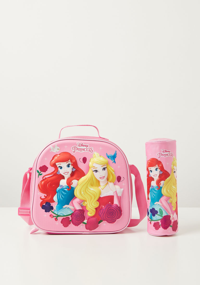 Disney Princess Print 3-Piece Trolley Backpack Set - 12 inches-School Sets-image-2
