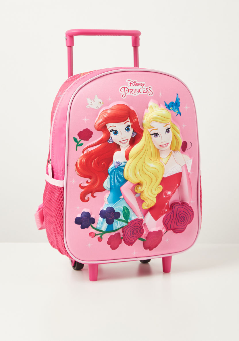 Disney Princess Print 3-Piece Trolley Backpack Set - 12 inches-School Sets-image-3
