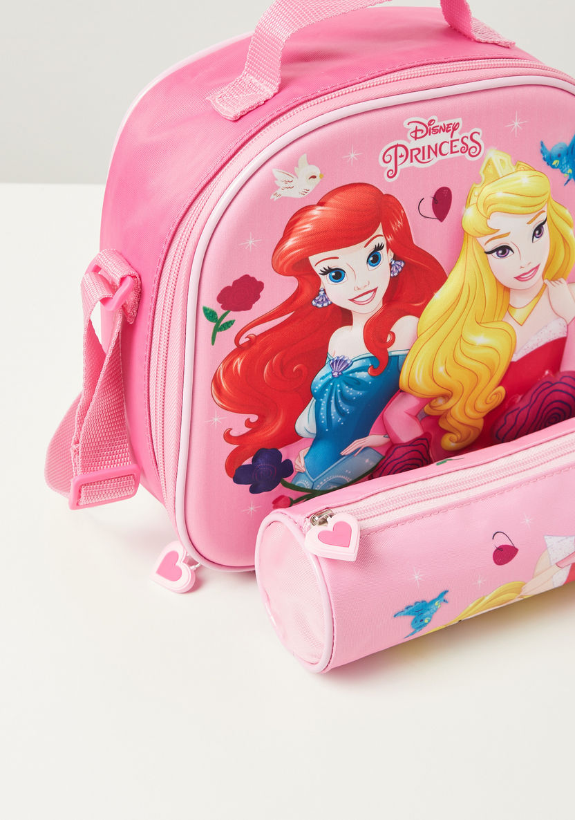 Disney Princess Print 3-Piece Trolley Backpack Set - 12 inches-School Sets-image-6