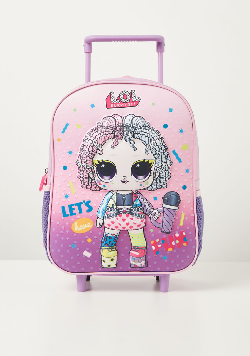 L.O.L. Surprise! Print 3-Piece Trolley Backpack Set - 12 inches-School Sets-image-1