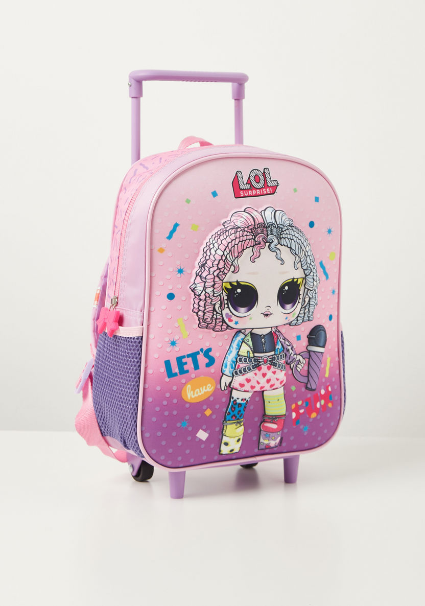 L.O.L. Surprise! Print 3-Piece Trolley Backpack Set - 12 inches-School Sets-image-4