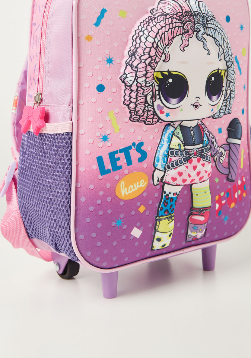 L.O.L. Surprise! Print 3-Piece Trolley Backpack Set - 12 inches-School Sets-image-5