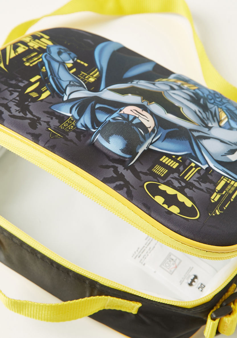 Batman Print 3-Piece Trolley Backpack Set - 12 inches-School Sets-image-8