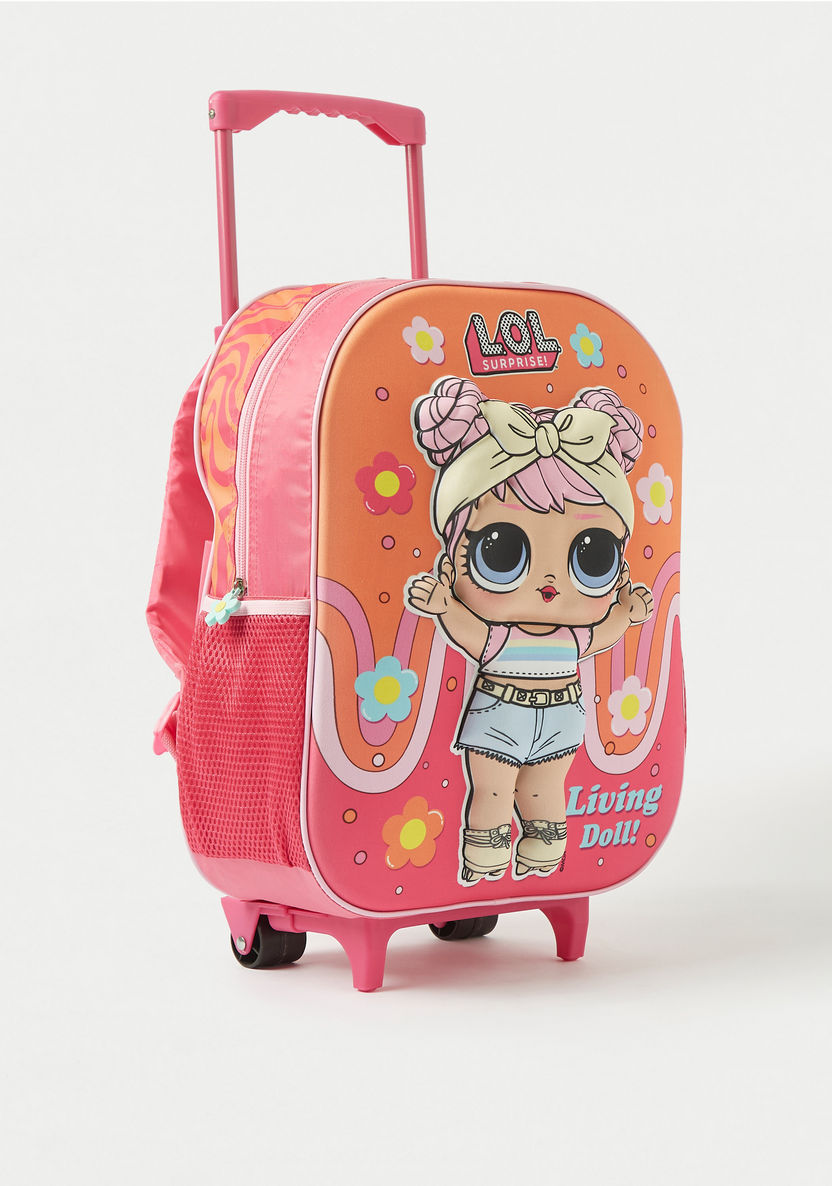 First Kid L.O.L. Surprise! Print 3-Piece Trolley Backpack Set - 16 inches-School Sets-image-3