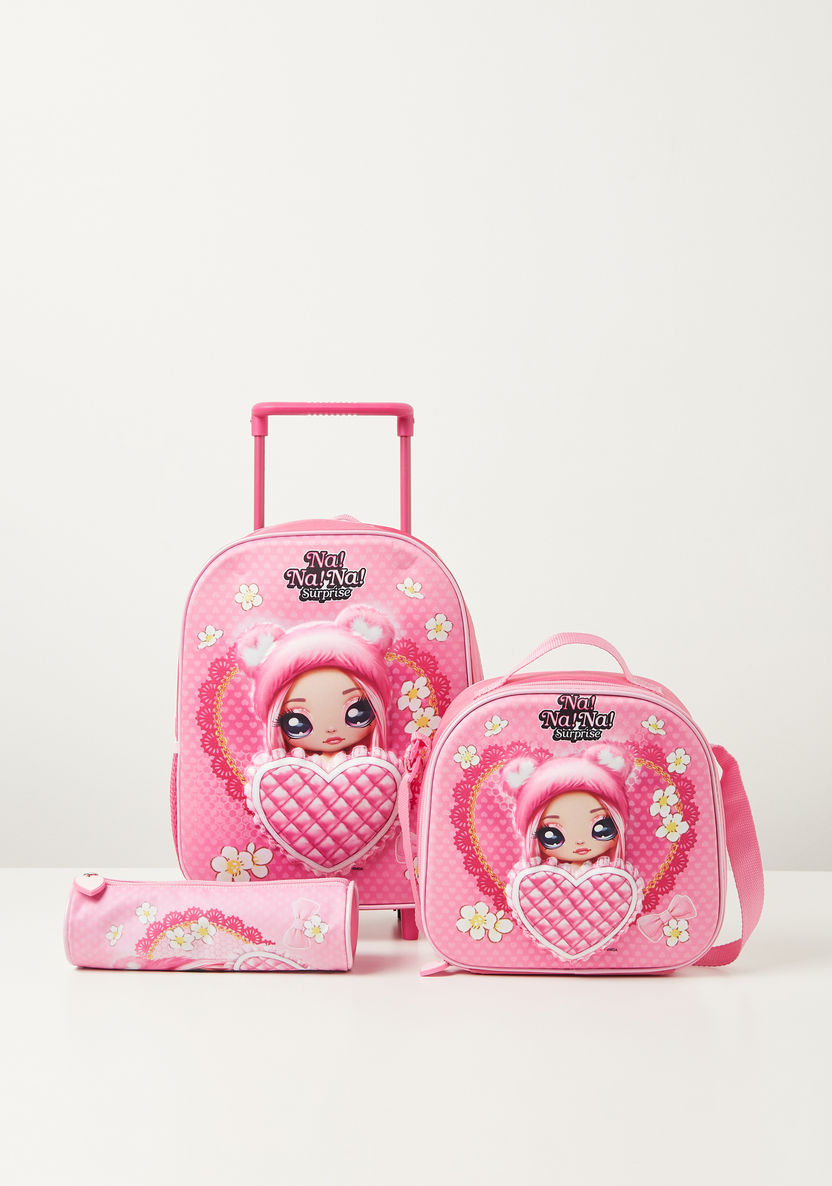 Na! Na! Na! Surprise Print 3-Piece Trolley Backpack Set - 16 inches-School Sets-image-0