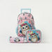 Juniors Owl Print 3-Piece Trolley Backpack Set - 16 inches-School Sets-thumbnail-0
