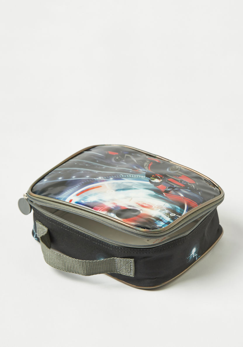 Juniors Car Graphic Print Trolley Backpack with Lunch Bag and Pencil Pouch-School Sets-image-10