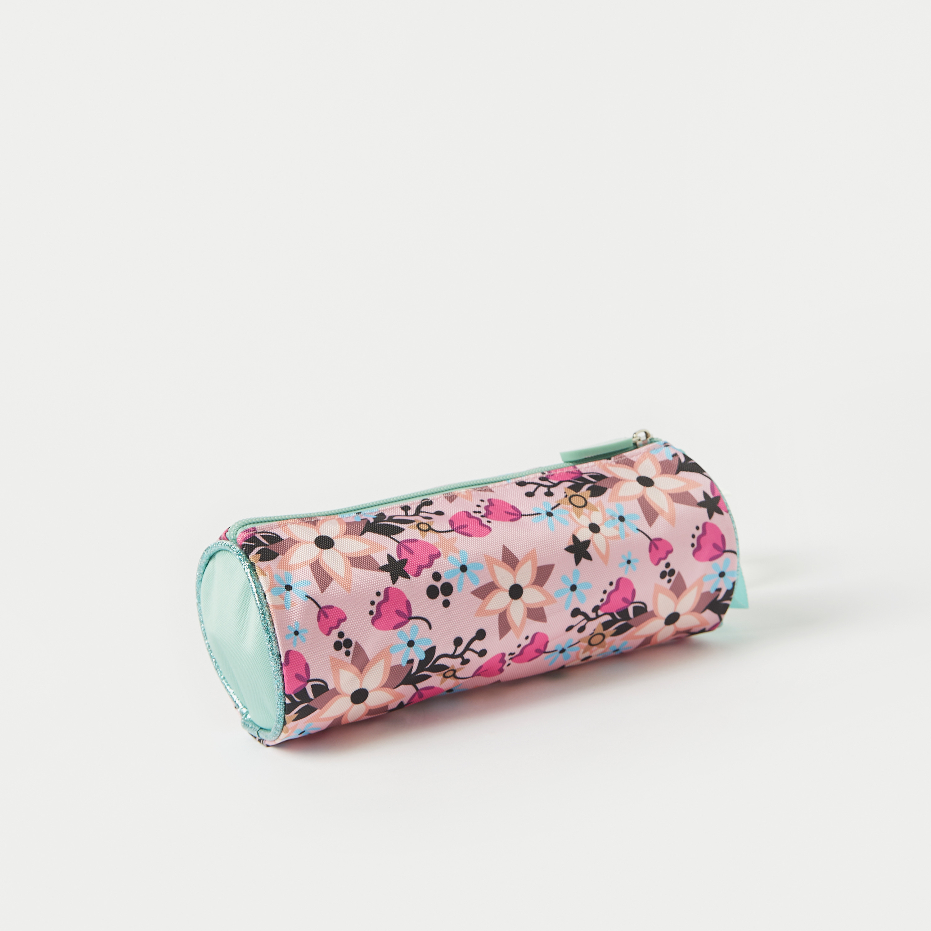 Juniors Floral Print Pencil Case with Zip Closure-school-stationery-pencilcases-image-4