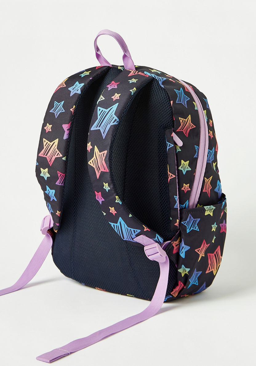Juniors All-Over Star Print Backpack and Pencil Pouch Set - 18 inches-Backpacks-image-5