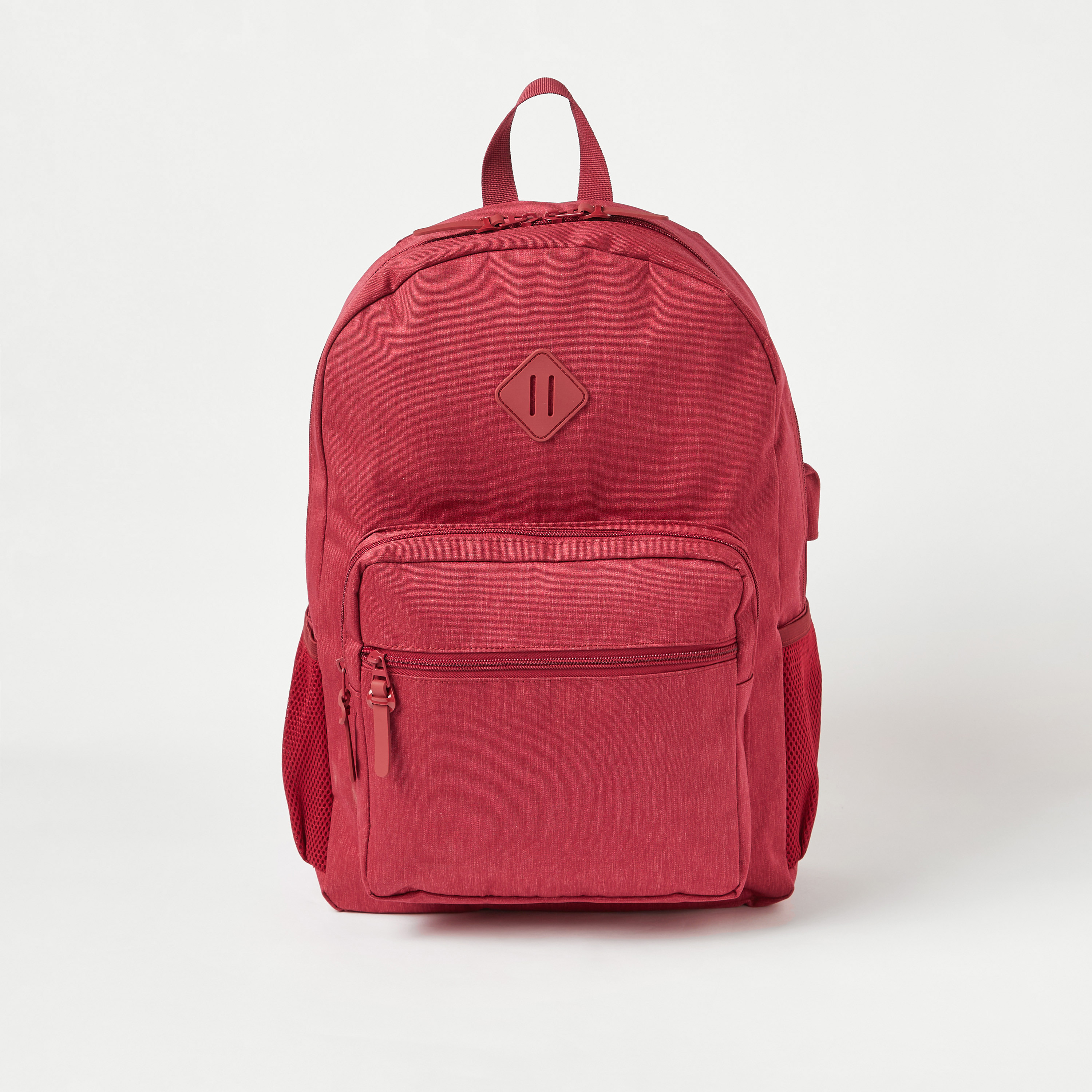 Juniors Solid Backpack with Adjustable Straps and USB Port - 18 inches-school-bagsandbackpacks-backpacks-image-1