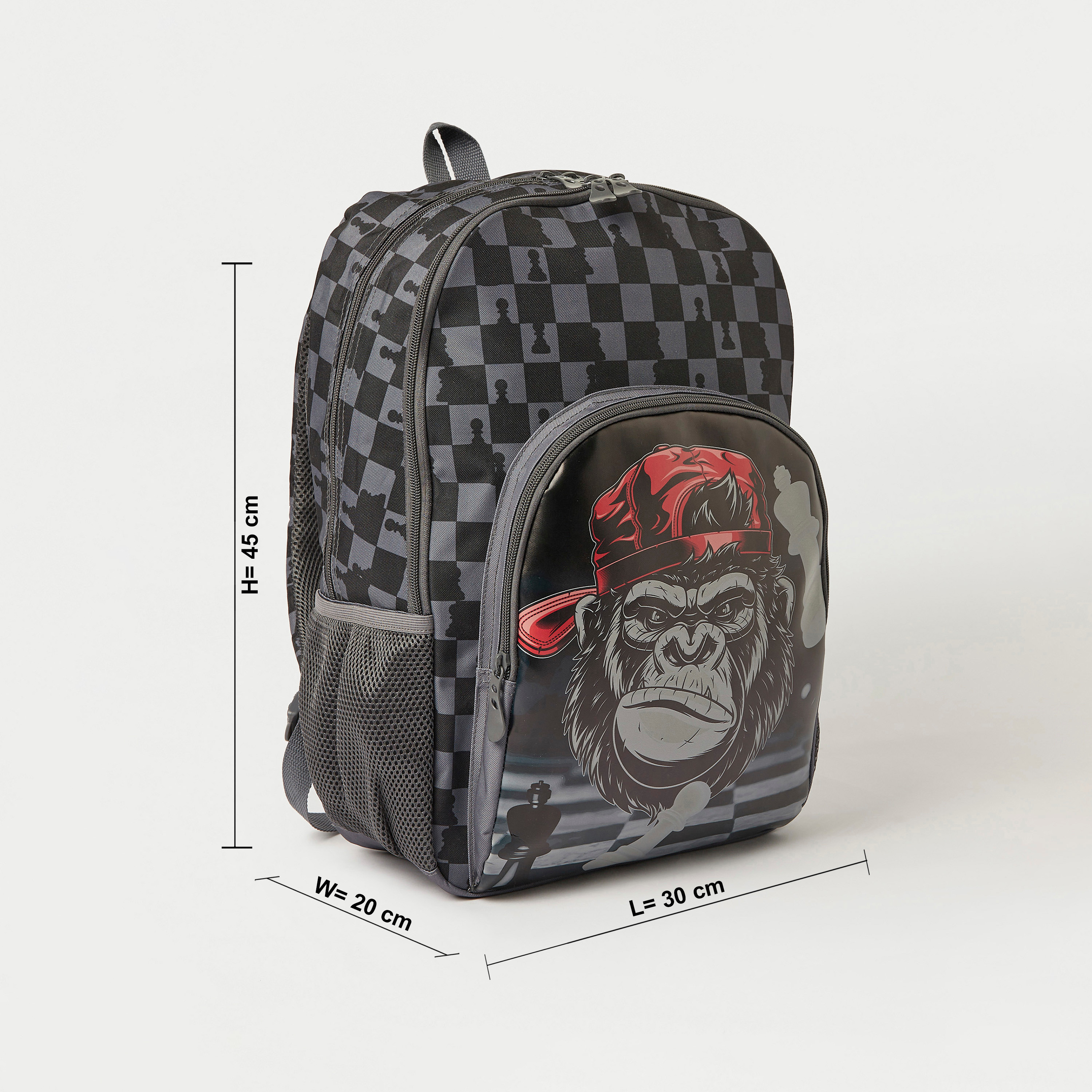 Juniors Gaming Print Backpack with Adjustable Straps - 18 inches-school-bagsandbackpacks-backpacks-image-2