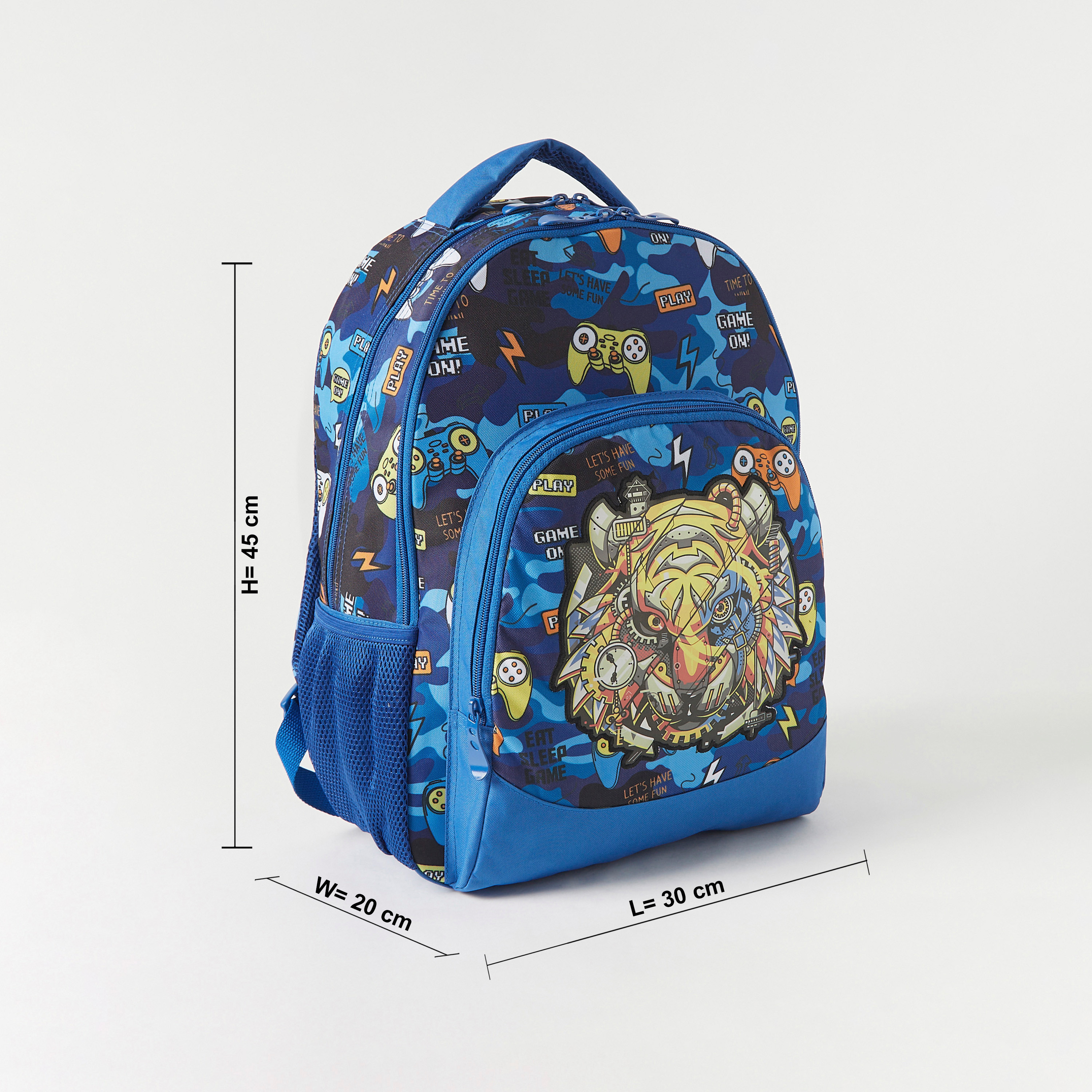 Juniors Printed Backpack with Adjustable Straps - 18 inches-school-bagsandbackpacks-backpacks-image-2