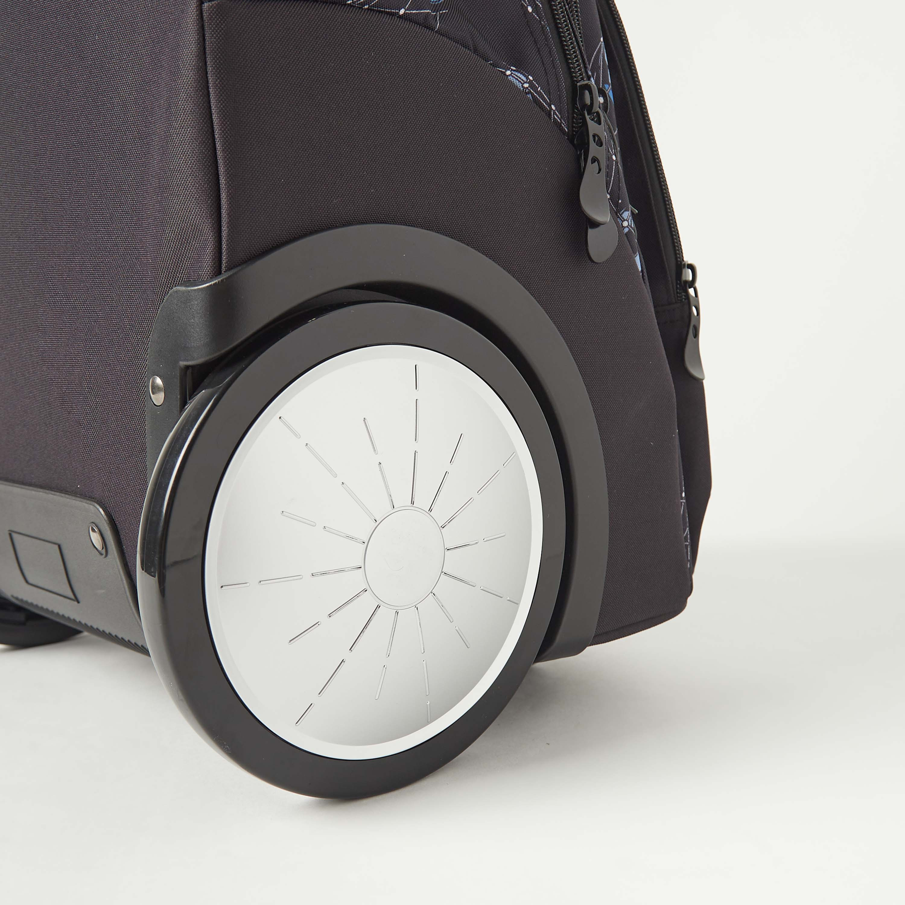 Juniors Football Graphic Print Trolley Backpack with Big Wheels - 18 inches-school-bagsandbackpacks-trolleybags-image-7