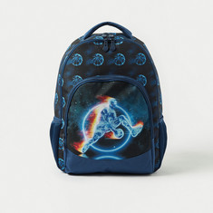 Juniors Football Print Backpack with Adjustable Straps - 18 inches