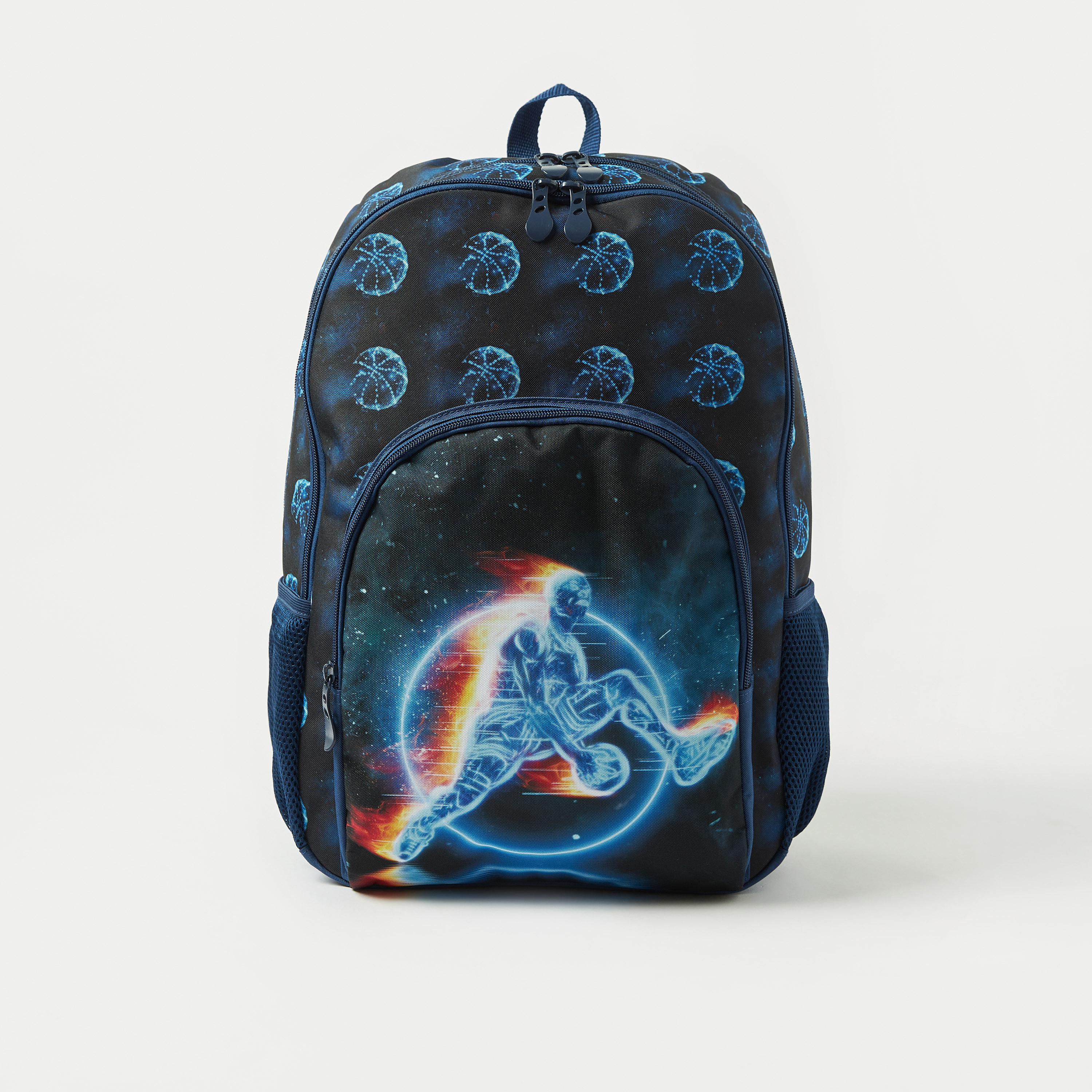 Buy Juniors Football Print Backpack with Adjustable Straps 18